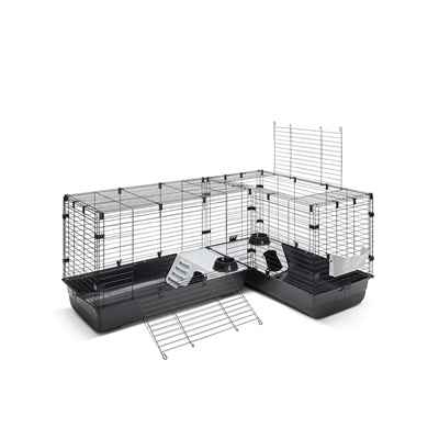Savic Clubix Ecke Nagetierkäfig Schwarz