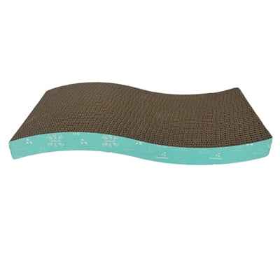 Easypets Katzenkratzer Welle Türkis