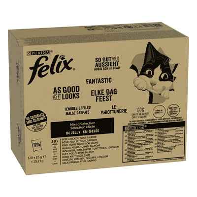Felix Gemischte Auswahl In Gelee Rindfleisch / Huhn / Thunfisch / Lachs