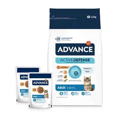 Advance Katze Erwachsen Huhn / Reis + 2 Beutel Huhn