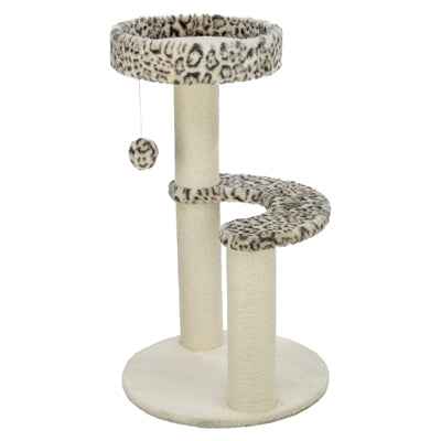 Trixie Leo Panther Print Kratzbaum Rund Creme