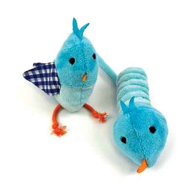 Happy Pet Tabby Patch Vogel Blau