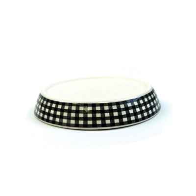 Happy Pet Tabby Patch Futterschale Katze Diamant Keramik Schwarz/Weiss