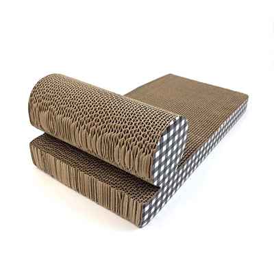 Happy Pet Tabby Patch Kratzmatte Chaise Lounge Karton