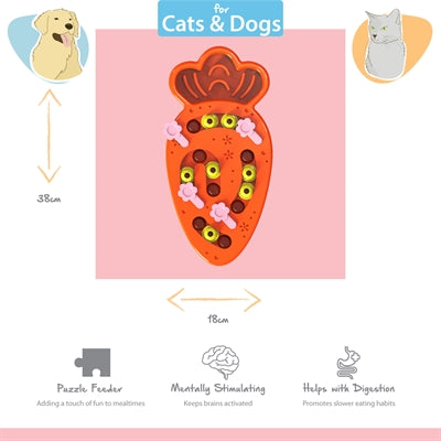 Happy Pet Tabby Patch Karottenpuzzle Intelligenzspielzeug