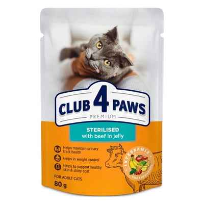 Club 4 Paws Premium Adultes Sterilisiertes Beutelkaninchen In Gelee