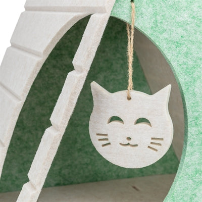 Trixie Katzenkorb Laufstall Lucy Dreieckig Filz Sand/Grün