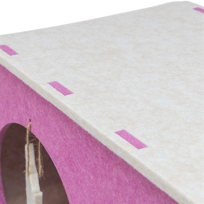 Trixie Laufstall Merle Quadratisch Filz Sand/Rosa