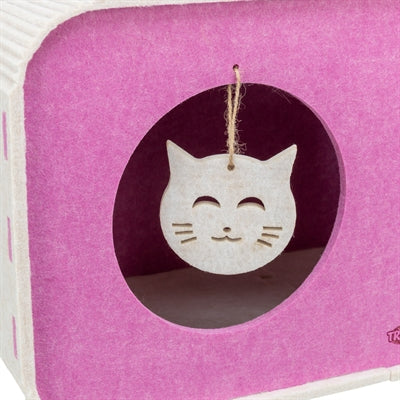 Trixie Laufstall Merle Quadratisch Filz Sand/Rosa