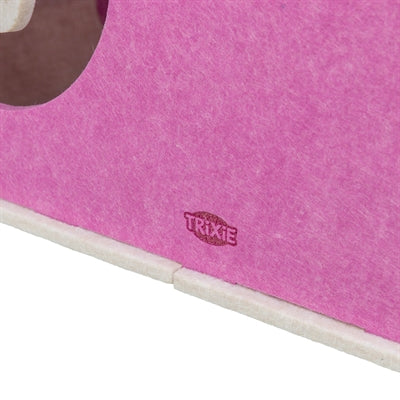 Trixie Laufstall Merle Quadratisch Filz Sand/Rosa