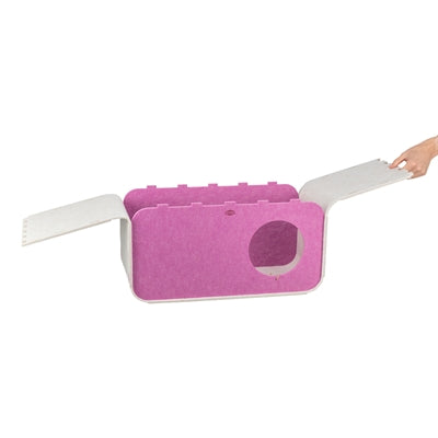 Trixie Laufstall Merle Quadratisch Filz Sand/Rosa