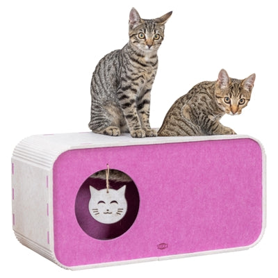 Trixie Laufstall Merle Quadratisch Filz Sand/Rosa