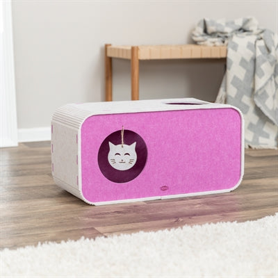 Trixie Laufstall Merle Quadratisch Filz Sand/Rosa