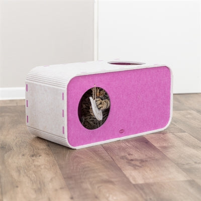 Trixie Laufstall Merle Quadratisch Filz Sand/Rosa