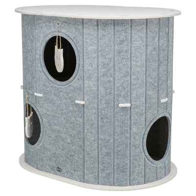 Trixie Wollfilz Laufstall Mara Oval Sand/Grau