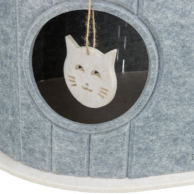Trixie Wollfilz Laufstall Mara Oval Sand/Grau