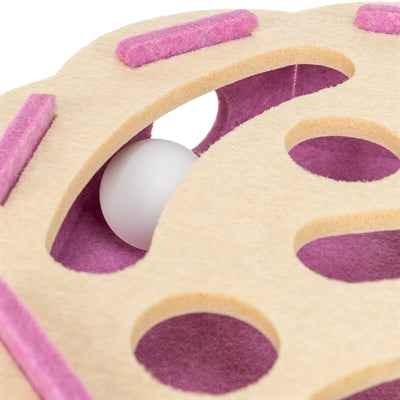 Trixie Loch'n'roll Blumenfilz Rosa/Beige