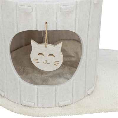 Trixie Cremefarbener Filz-Kratzbaum Filia