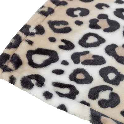 Trixie Hundedecke Leo Soft Plüsch Panther Print Creme