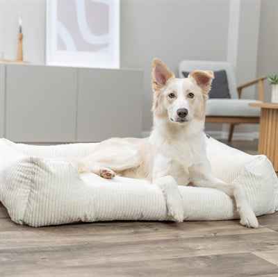 Trixie Vitaler Hundekorb Jonna Eckige Rippe Samtcreme
