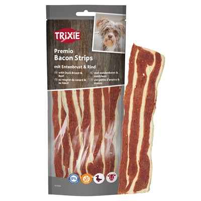 Trixie Premio Bacon-Streifen Mit Entenbrust Und Rindfleisch