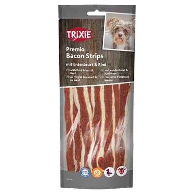 Trixie Premio Bacon-Streifen Mit Entenbrust Und Rindfleisch