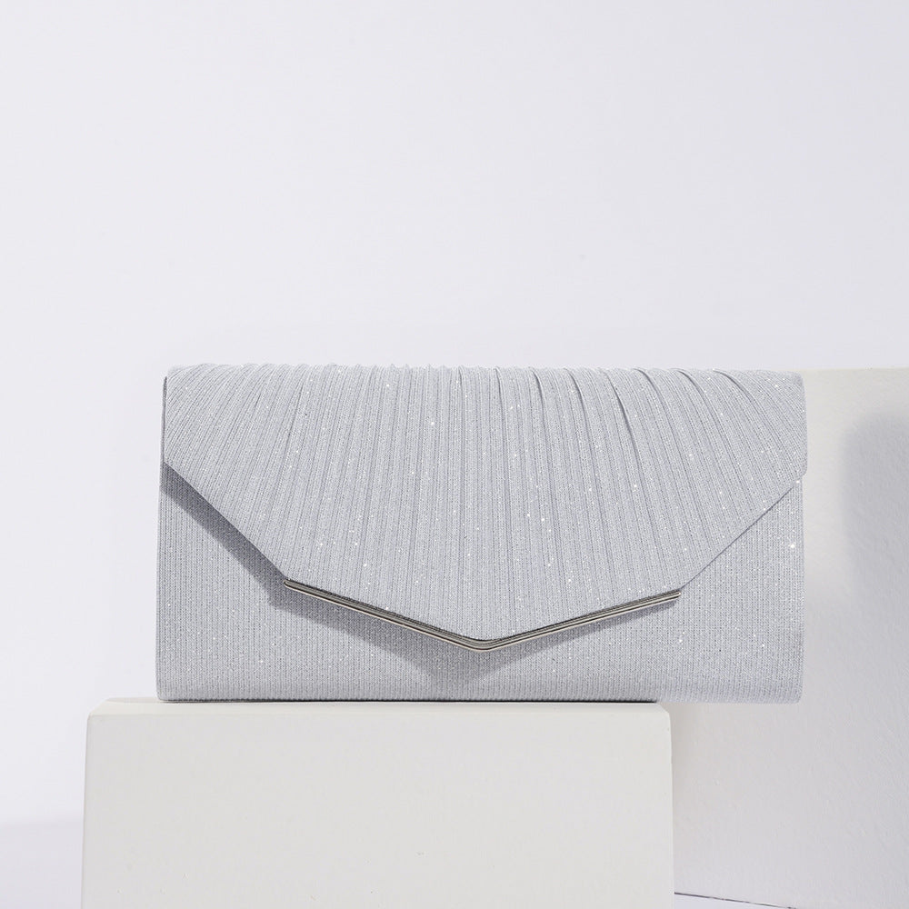 Vintage Damen-Abendclutch mit Überschlag und Kissenbezug, elegante Clutch für gesellschaftliche Anlässe, Partys und Bankette