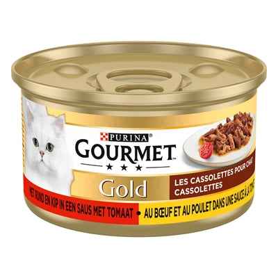 Gourmet Gold Cassolettes Duett Von Fleisch In Sauce Mit Tomaten