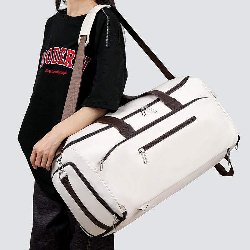 Vielseitige Sport- und Reisetasche mit Umhängetasche, getrennt für trockene und nasse Bereiche und multifunktionalem Design für Fitness