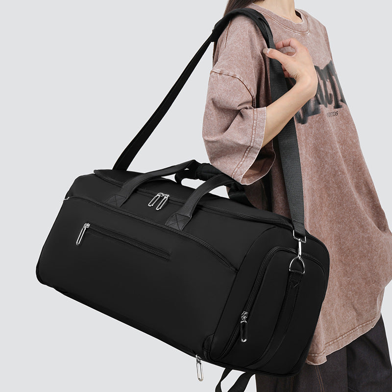 Vielseitige Sport- und Reisetasche mit Umhängetasche, getrennt für trockene und nasse Bereiche und multifunktionalem Design für Fitness