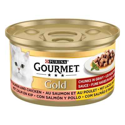 Gourmet Goldfeine Happen Von Lachs/Huhn