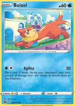 Spielkarte Pokemon Buizel Englisch kein Original