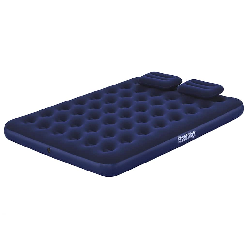 Bestway Luftbett Mit Kissen & Luftpumpe Beflockt 203×152×22 Cm 67374