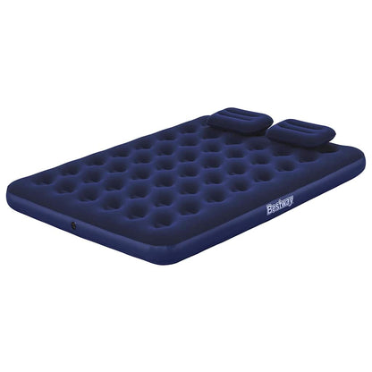 Bestway Luftbett Mit Kissen & Luftpumpe Beflockt 203×152×22 Cm 67374