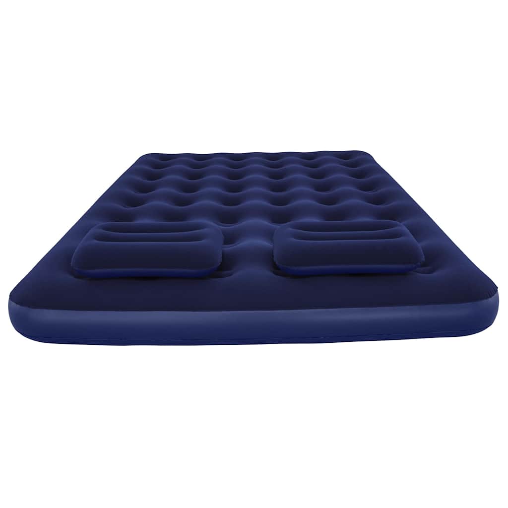 Bestway Luftbett Mit Kissen & Luftpumpe Beflockt 203×152×22 Cm 67374