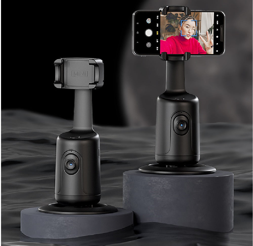 360°-Auto-Gesichtserkennungs-Gimbal mit KI-gestützter Gesichtserkennung und automatischer Handyhalterung für Smartphones, Video-Vlogs und Live-Stabilisatoren.