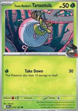 Spielkarte Pokemon Tarountula Englisch kein Original Neu
