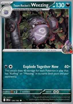 Spielkarte Pokemon Weezing Englisch kein Original