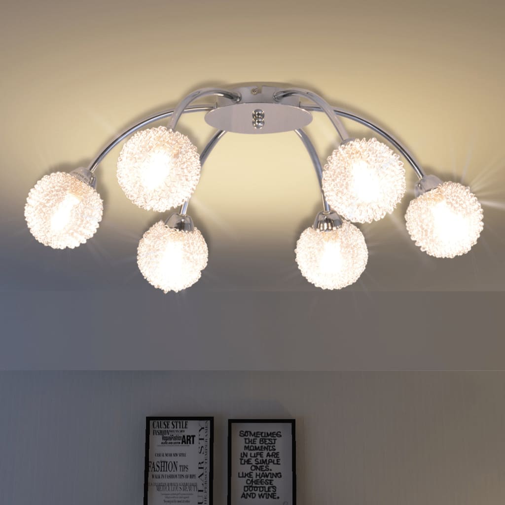 Deckenleuchte Mit 6 Led-Glühlampen G9 240 W