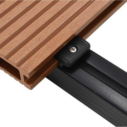 Terrassendiele 4 Pcs Braun Wpc