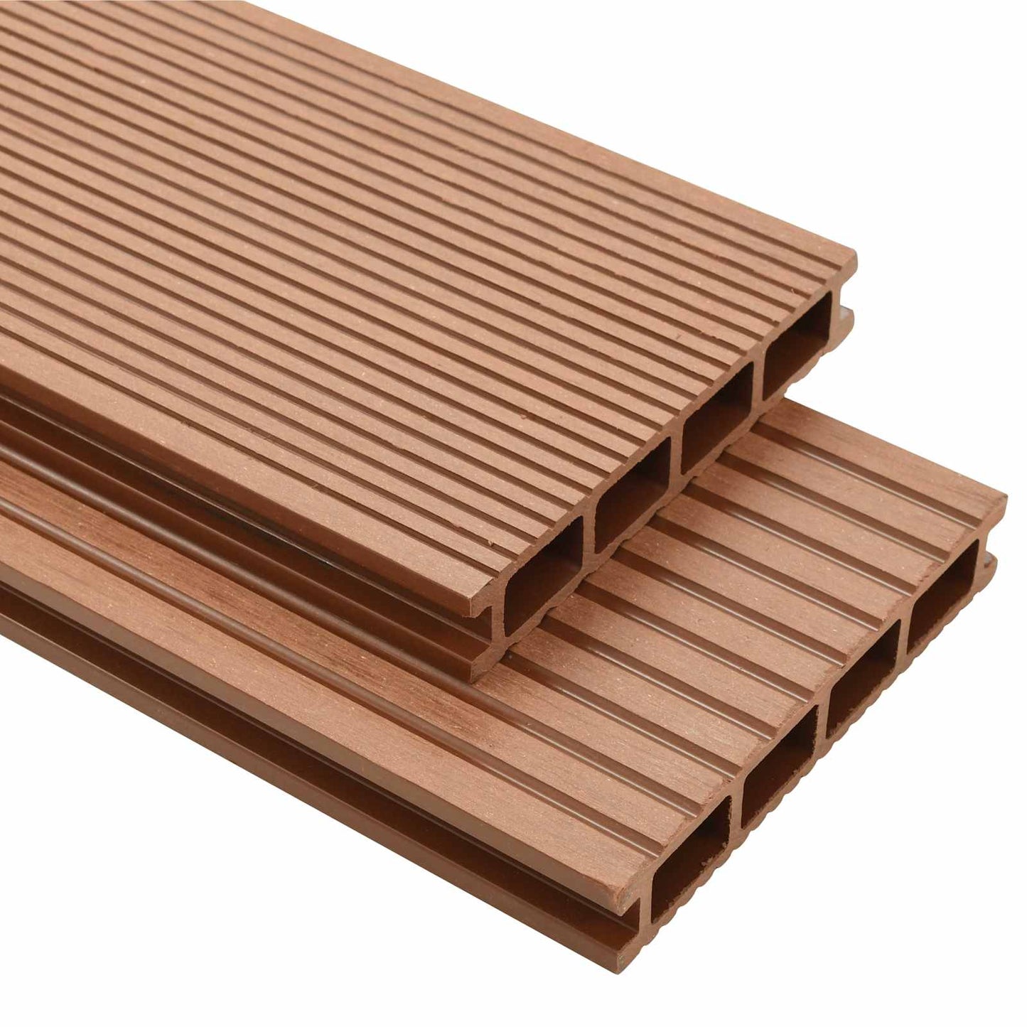 Terrassendiele 4 Pcs Braun Wpc
