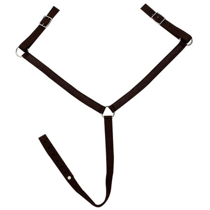 Western-Sattel, Halfter & Brustblatt Echtleder 15"