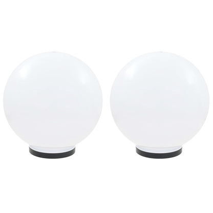 Led-Gartenleuchten 2 Stk. Kugelförmig Pmma
