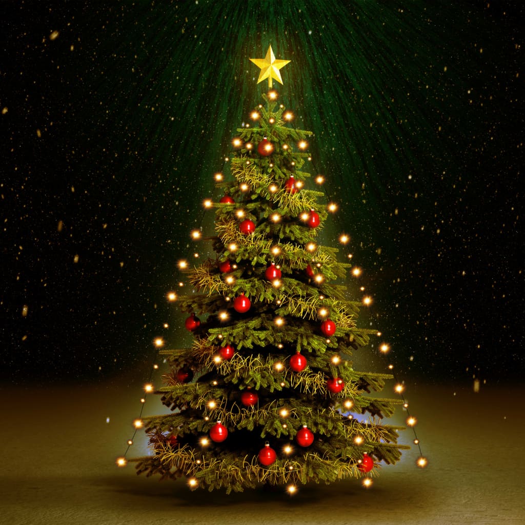 Weihnachtsbaum-Lichternetz Mit 150 Leds Warmweiß