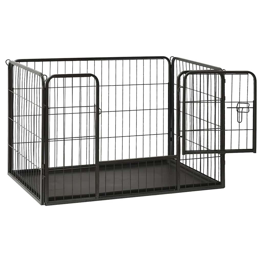 Welpenlaufstall Stahl 91,5X59X61 Cm