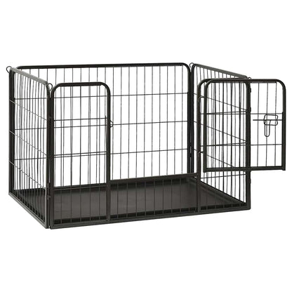 Welpenlaufstall Stahl 91,5X59X61 Cm