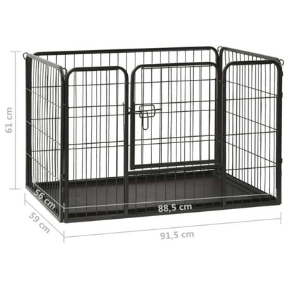 Welpenlaufstall Stahl 91,5X59X61 Cm