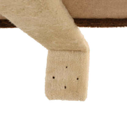 Wandkratzbaum Mit Sisal-Kratzsäulen 194 Cm Beige/Braun