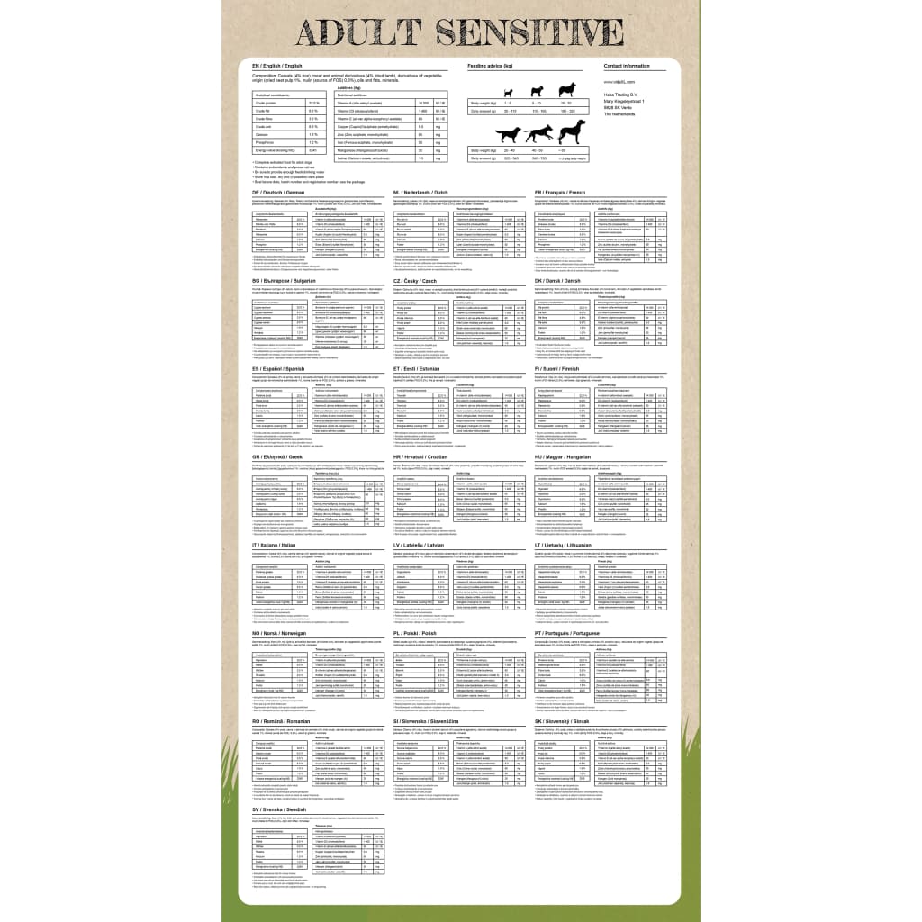 Trockenfutter Für Hunde Adult Sensitive Lamb & Rice 2 Stk