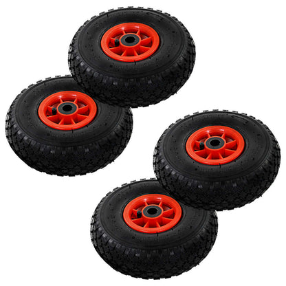 Sackkarrenräder 2 Stk. Gummi 3,00-4 (245X82)